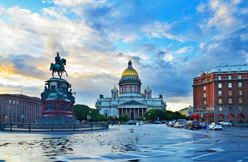 Картина на холсте романтика Петербурга, арт hd0909401